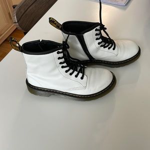 White Dr. Martens Boots Size Women’s 5 Men’s 4 EU 36